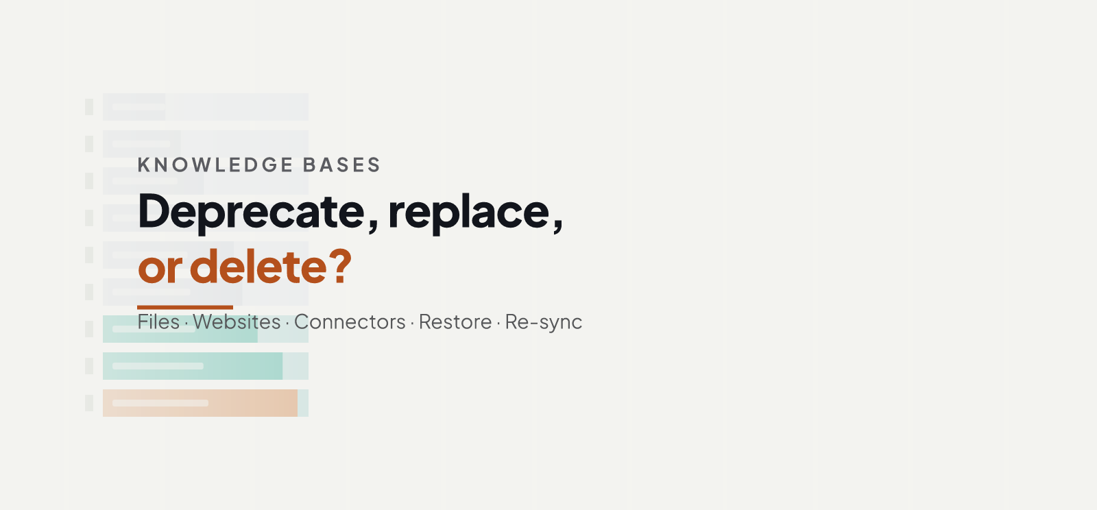 Deprecate, Replace, or Delete a Knowledge-Base Document